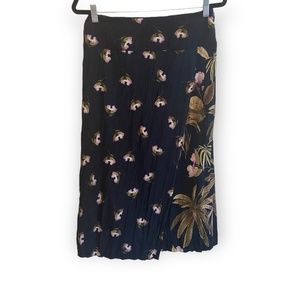 VINCE Tropical Garden Midi Skirt